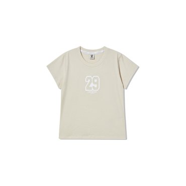 라이프워크 여성) 빈티지 넘버 슬림핏 반팔 티셔츠 LW252TS807
