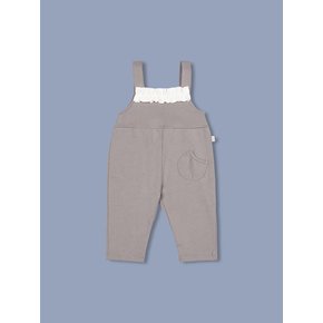 Be My Teddy! Ruffled Overalls (Brown)