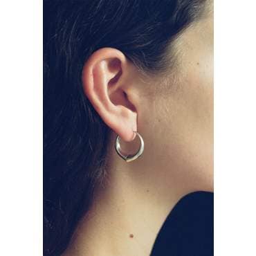 샵아모멘토 소피부하이 24FW LARGE HELLENIC HOOPS, SILVER
