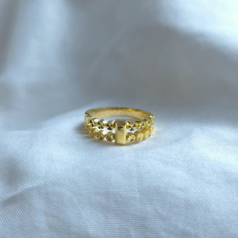  [가앤] 24k순금 컷팅 트윈 반지 3.75g