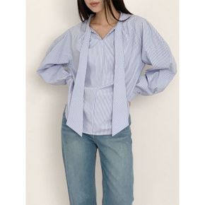 셔츠 베이스 타이 블라우스 YMSH26SS171_P418270725