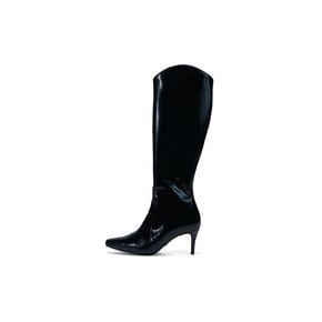 The Glossy Long Boots_Black