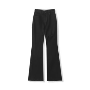 Cutting Bootscut Denim Pants  BLACK