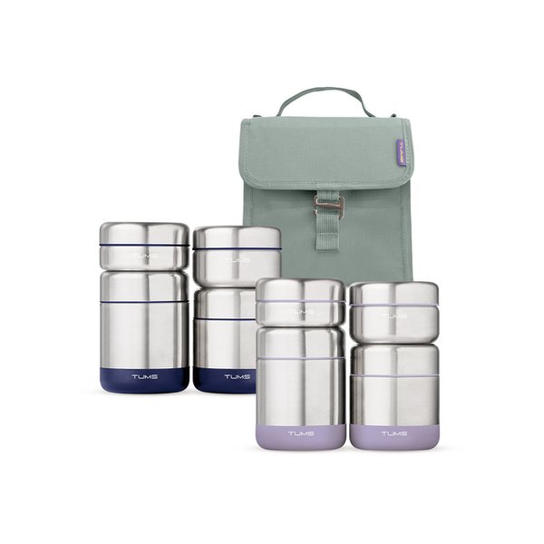 올 스텐 보온도시락 4P