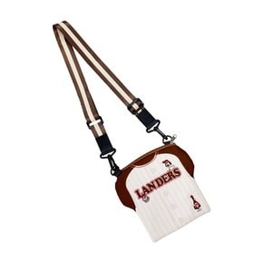 W&G 콜라보 배색 유니폼 파우치백(BROWN)