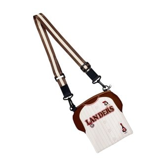 SSG랜더스 W&G 콜라보 배색 유니폼 파우치백(BROWN)