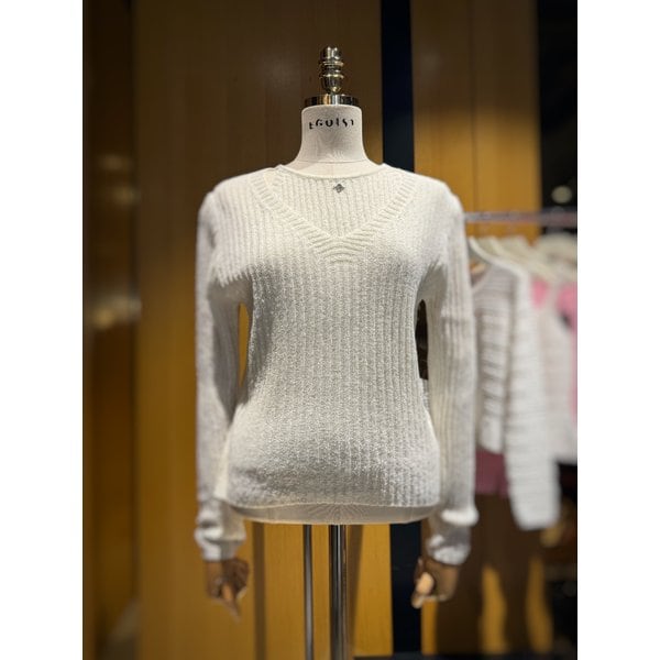 [시흥점] 여성 시스루 슬릿 긴팔 폴오버 (ES2JK303)