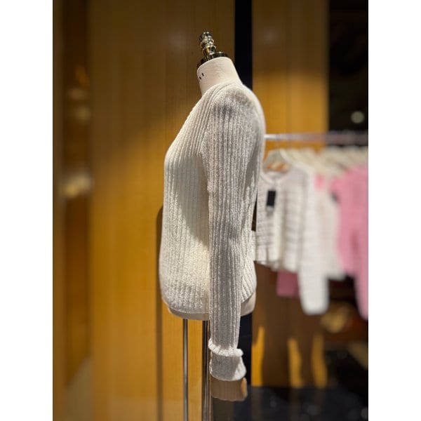 [시흥점] 여성 시스루 슬릿 긴팔 폴오버 (ES2JK303)