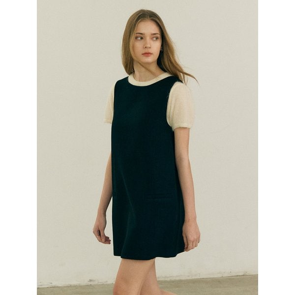 [단독] 트위드 미니 원피스 블랙