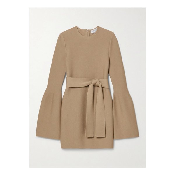테나스 벨트 울 캐시미어 혼방 미니 드레스 카멜 1647597349504032