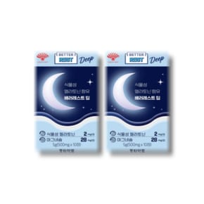 식물성멜라토닌함유 배러레스트 딥 10정 2박스