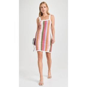 4957697 MINKPINK Lito Stripe Crochet Mini Dress