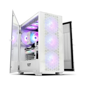 엠지솔루션 DARKFLASH DLX21 RGB MESH 강화유리 (화이트)