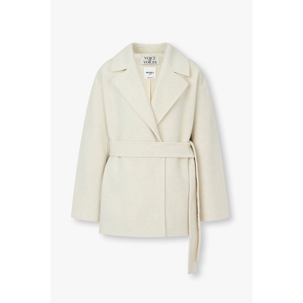 벨티드 오픈 하프 코트 7116116R01106