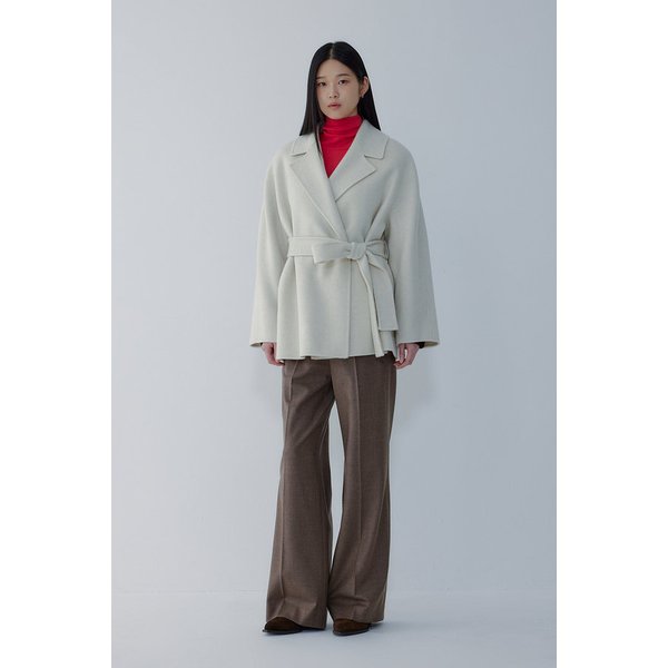 벨티드 오픈 하프 코트 7116116R01106