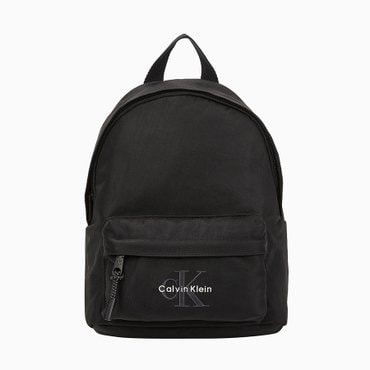 Calvin Klein Jeans ACC 여성 볼드 로고 나일론 스몰 라운드 백팩(4D3257G-UB1)