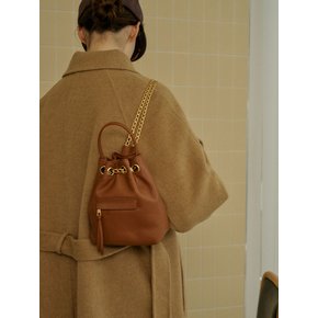 Chain bucket bag - Maple brown