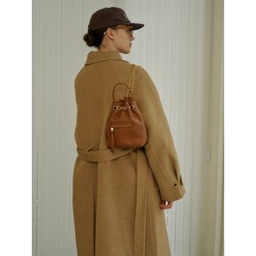 Chain bucket bag - Maple brown