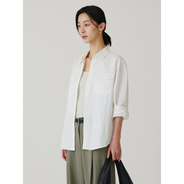 SITP5259 내추럴 워크 셔츠_White