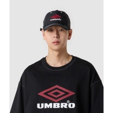엄브로 남녀공용 크리스피 타슬란 볼캡 UQ223CCP56BLK