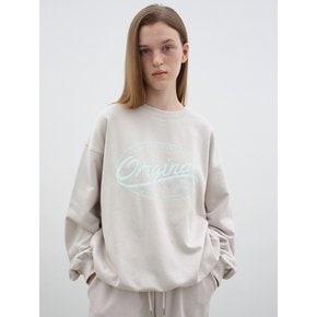 ORIGINAL LOGO SWEATSHIRT - BEIGE