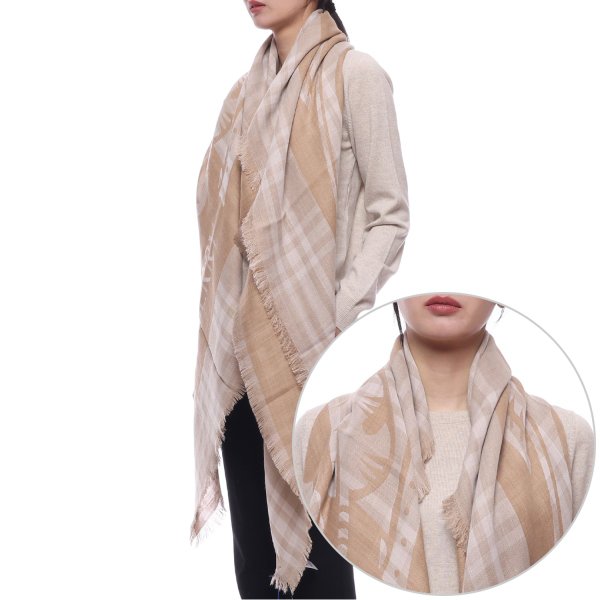 [부산점] 25SS 여성 EKD 울 블렌드 머플러 (8104832 CLAY W 25S)