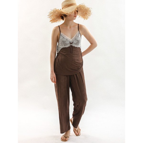 MJ_Soft lace pajama two-piece set_3color