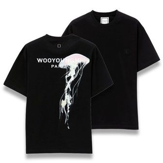 우영미 24SS 우영미 코튼 야광 젤리피쉬 백로고 티셔츠 W241TS04708B STK 79795438