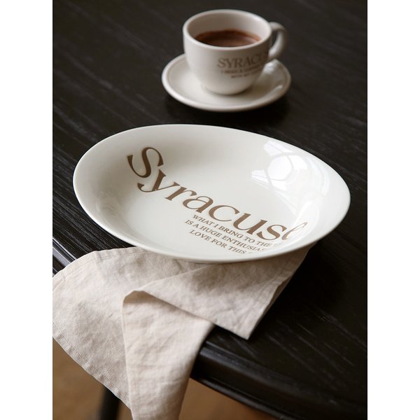 레터링 그릇 오발볼 25cm 찜요리 타원볼 샐러드볼