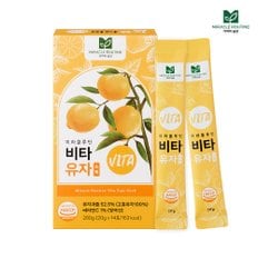 미라클루틴 비타 유자 스틱 1박스(20g*14포)/100% 고흥 유자 비타민C 유자차