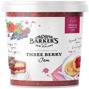 바커스 아나토스 팜 쓰리 베리 잼 과일잼 Barkers Anathoth Farm Three Berry Jam 455g