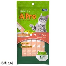 고양이간식 A-Pro 츄르 5p 6팩 1타 연어