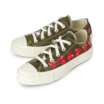 꼼데가르송 [부산점] 스크래치 멀티하트 척테일 70 스니커즈 AZ K117 001 1 (남여공용)