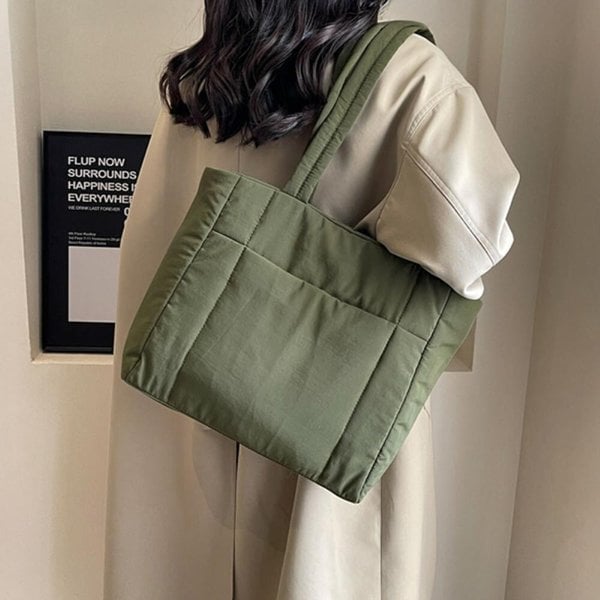 [옷자락] 여자 기저귀가방 실용수낙 패딩 퀄팅 사각 토트백