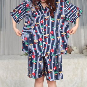 풍기인견 커플잠옷 상하세트 반팔 스누피의하루