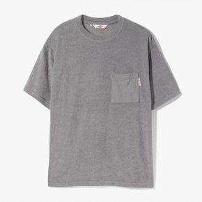 바튼웨어 반팔티셔츠 BEACH TEE (TERRY CLOTH) LIGHT GRAY BAD1M60001A09