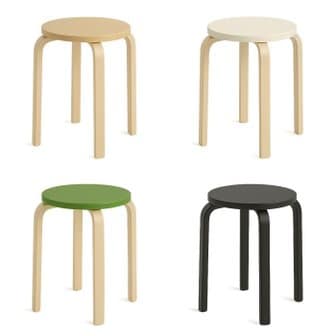 비카 루노 원목스툴 45cm 원형스툴 보조의자 마리우스 라운드스툴 협탁 화장대의자