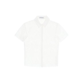 [SELF PORTRAIT] Short sleeve shirts SS24 141TA W WHITE