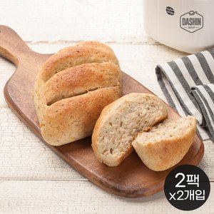 다신샵 통밀당 통밀옥수수빵 170g(2개입)  2팩  / 주문후제빵 아르토스베이커리