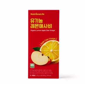 뉴트리원 유기농 레몬애사비 NFC착즙 20g x 14포 1박스 사과식초 레몬즙