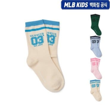 MLB키즈 24N 블록코어 똑똑이 숫자 일대일 삭스 (4color) 7ASOVA14N