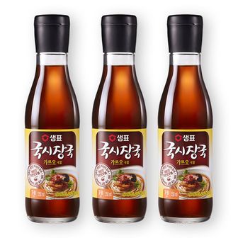 오너클랜 샘표 국시장국 가쓰오국물 350ML x 3개