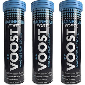 부스트 마그네슘 포르테 320mg 발포미네랄 레몬맛 Voost Magnesium Effervescent 10정 3개