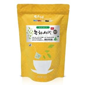 [본사직영] 다예 100% 국산 맛있는 녹차세작 생분해 삼각 티백 20개입