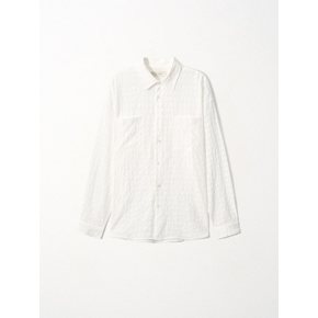 Textured Crochet Shirt_Ivory
