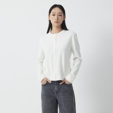 여 긴팔 가디건(IVORY / BLACK)