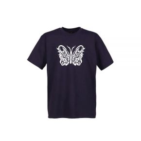 NEEDLES 니들스 x Kae Tanaka SS Crew Neck Tee - Poly Jersey KT Papillon EGGPLANT (QV433) (N