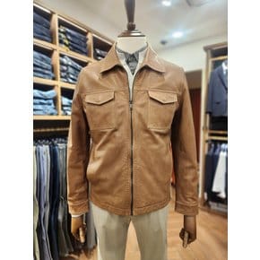 [여주점] 코오롱 브렌우드 남성 볼더레더 베지터블 양가죽 트러커 점퍼 BRUDX25311CMX