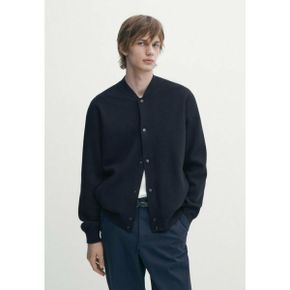 4456591 Massimo Dutti WITH SNAP-BUTTONS - Cardigan dark blue denim