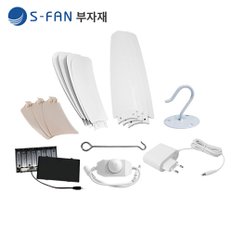 SFAN-50(12V전용) 속도조절기 건전지뱅크 아답터 usb승압케이블  무선리모컨